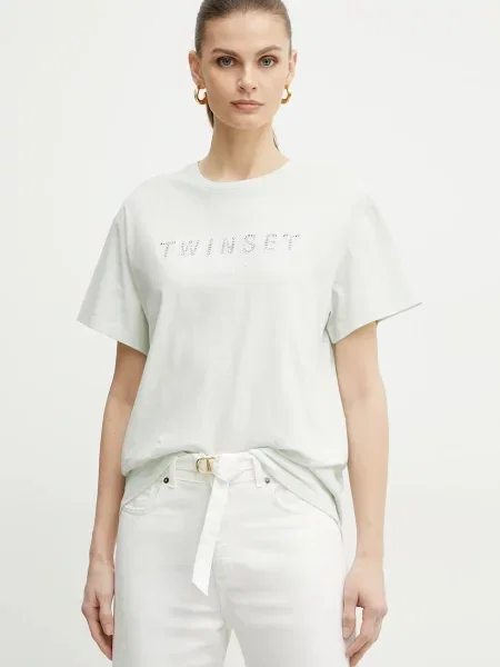 Тениска Twinset зелено