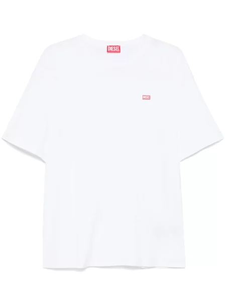Tricou Diesel cu imagine alb