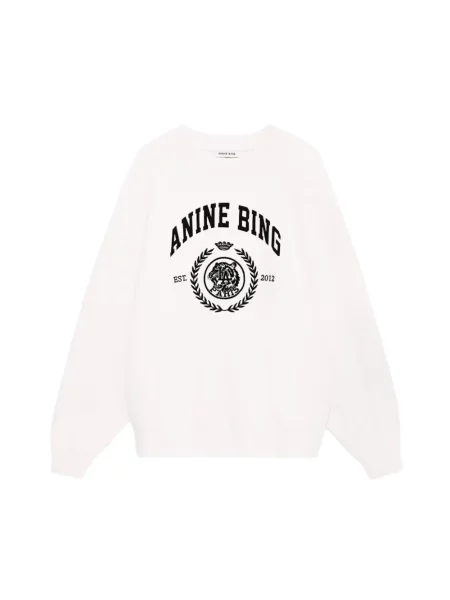 Bluza z kapturem Anine Bing z kapturem biała