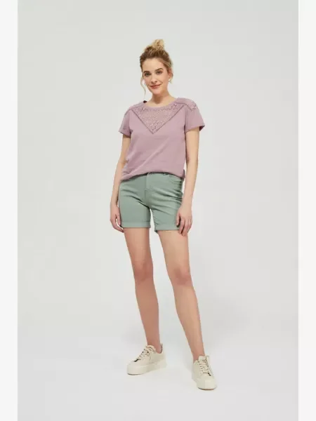 Lyocell rövidnadrág Moodo khaki