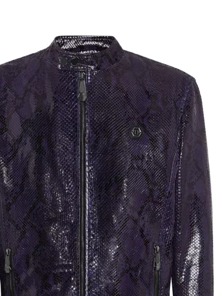 Geanta de piele Philipp Plein violet