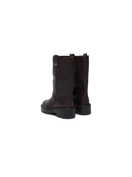Čižmy Tommy Jeans Tjw Tubular Mid Boots Tmavo hnedá