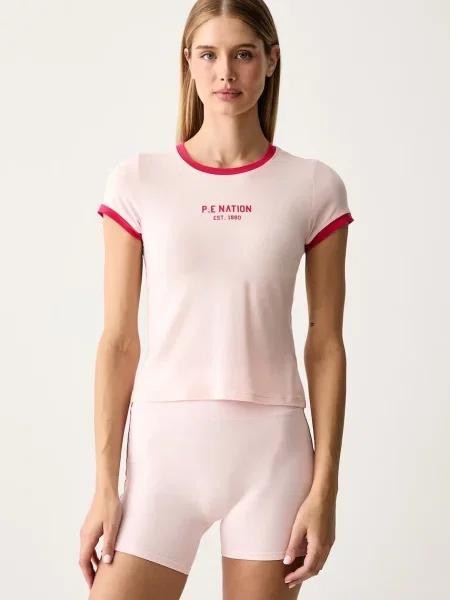 P.E Nation tricou pentru femei Reveal roz