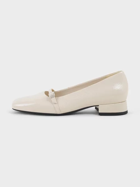Кожени обувки с дебел Vagabond Shoemakers DEBBI с дебел бежово