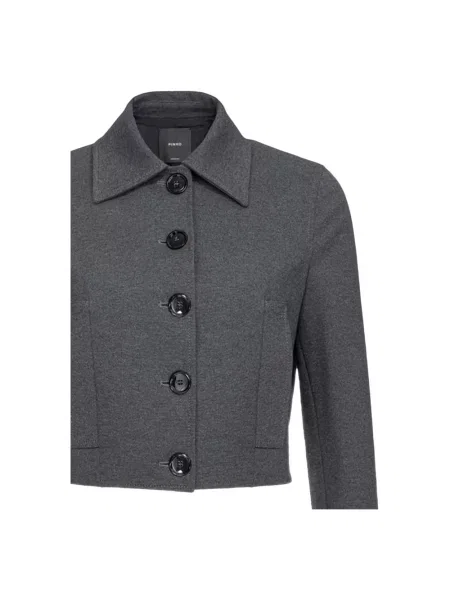 Kurtka Pinko jednorzędowa casual szara