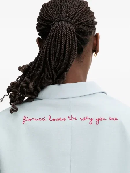 Sacou Fiorucci cu broderie albastru