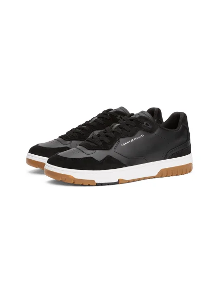 Pánske topánky Tommy Hilfiger Basket Better Mix Lth black čierna