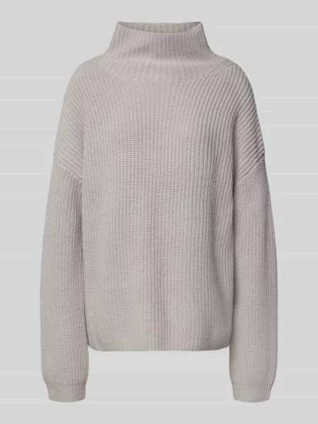 Sweter z dzianiny z mieszanki kaszmiru ze stójką model ‘LONA’ 0039 Italy
