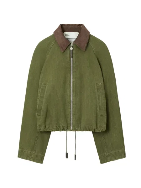 Geacă de blugi Tory Burch verde