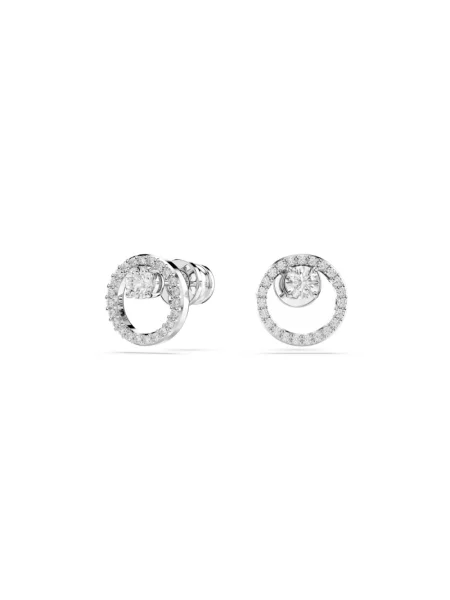 Swarovski Akcesoria Kobieta ONE SIZE Kryształowe Kolczyki Stud Eleganckie Biżuteria szary