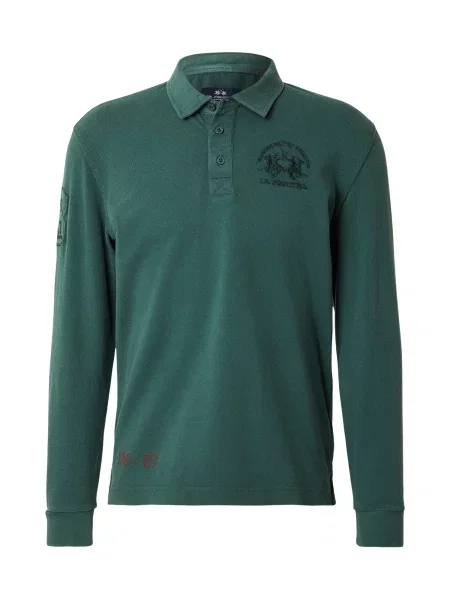 La Martina Tricou verde închis negru