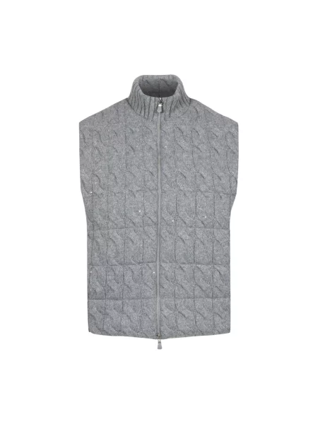 Kamizelka Gran Sasso wełniana szara