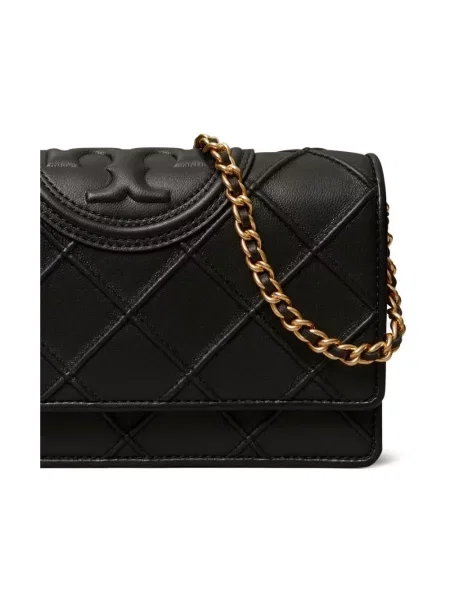 Naszyjnik Tory Burch skórzany czarny