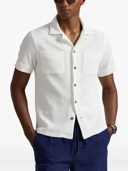Ριγέ δερμάτινος κάλτσες Polo Ralph Lauren με κορδόνι μαύρο