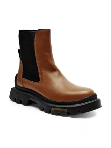 HUGO De piele ghete chelsea Fabyan_ChBootie_LT maro