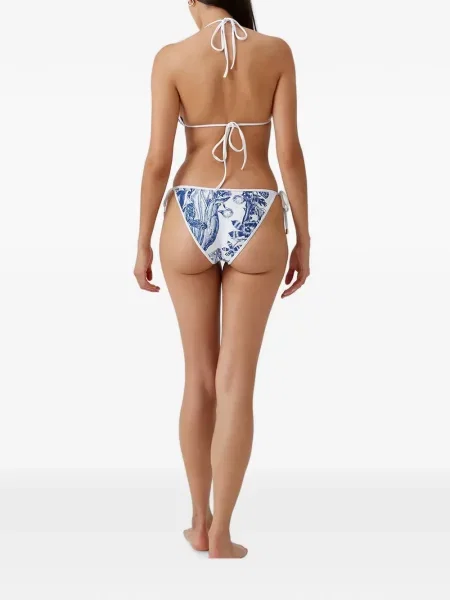 Bikini Melissa Odabash cu model floral cu imagine alb