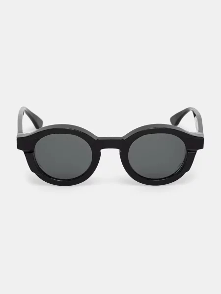 Thierry Lasry SLIPPERY στρογγυλά γυαλιά ηλίου μαύρο