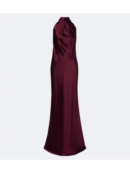 Rochie Ralph Lauren Collection din satin cu gât halter
