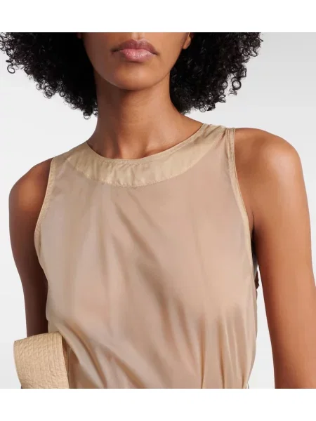 Rochie Saint Laurent transparente bej