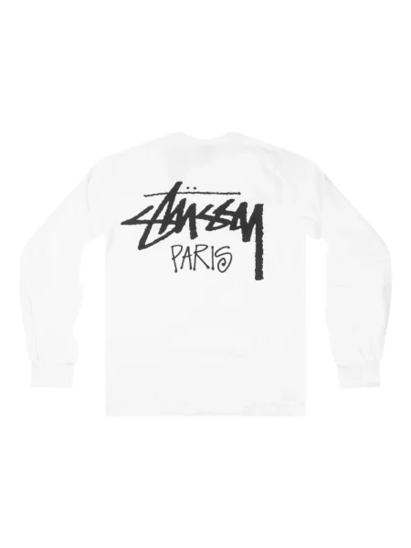 Tricou Stüssy lung alb