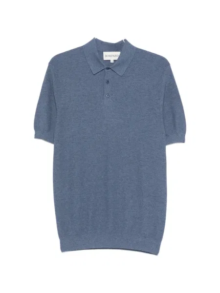 Dzianinowe polo Bompard niebieskie