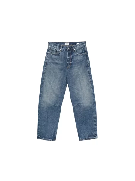 Jeansy straight leg Citizens Of Humanity niebieskie
