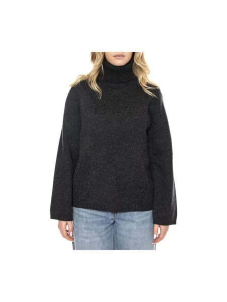 Sweter z golfem Elvine czarny