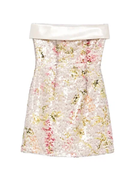 Sukienka mini Alberta Ferretti z cekinami w kwiatki