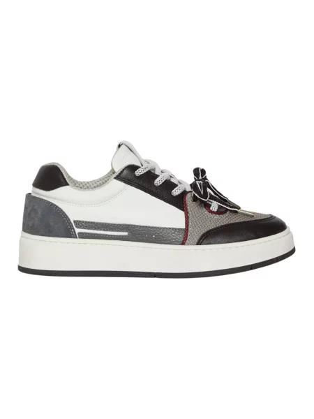 Sneakersy Gcds z kokardką skórzane