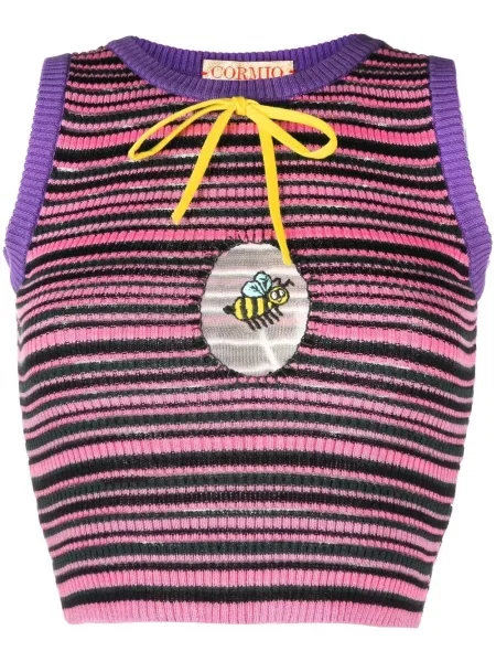 Dzianinowy top Cormio różowy
