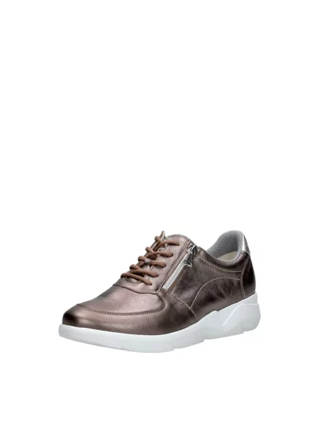 Sneakersy Waldläufer skórzane brązowe
