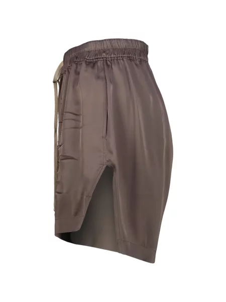Pantaloni scurți Rick Owens cu cordon maro