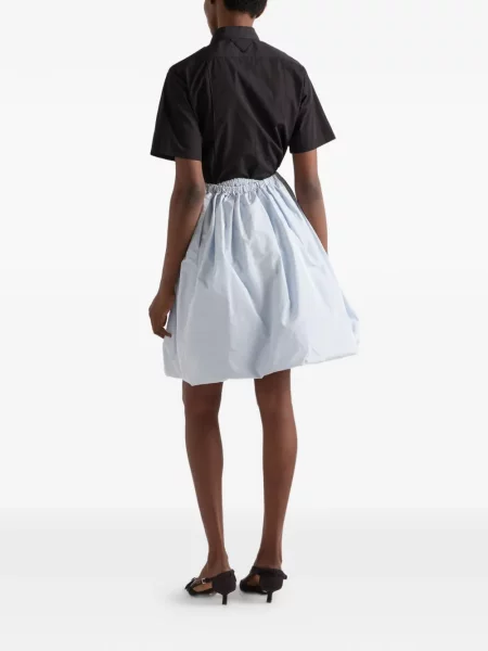 Cămașă Prada din poplin scurtă negru