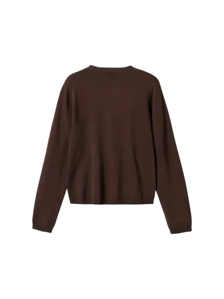 Noella Pulóver N-Marg Knit Cardigan csokoládé
