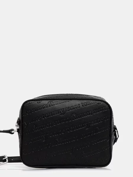 Tommy Jeans Geantă Tjw Must Aop Camera Bag negru