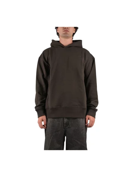 Bluza z kapturem Diesel z kapturem szara