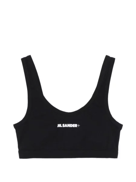 Top Jil Sander cu imagine negru