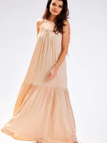 Rochie Awama cu model floral de lac roz