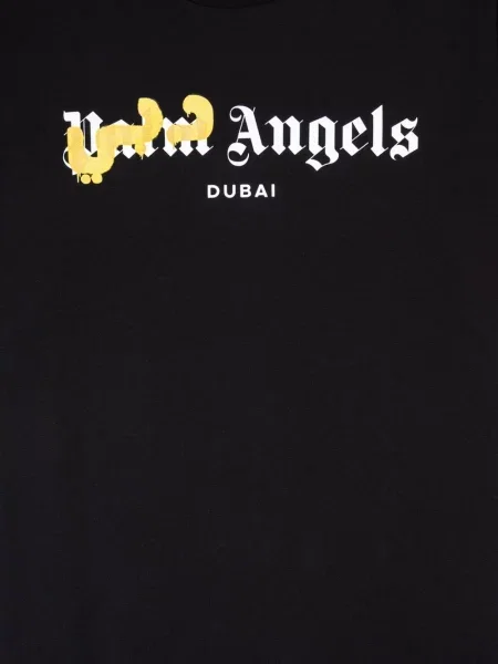 Tricou Palm Angels cu imagine negru