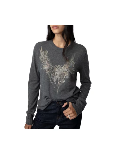 Sweter Zadig & Voltaire szary