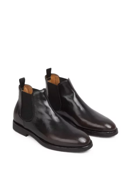 Botine chelsea Officine Creative din piele maro
