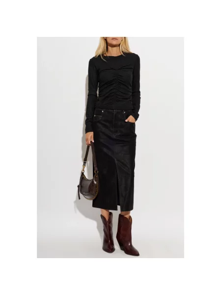 Top Marant Etoile wełniany czarny