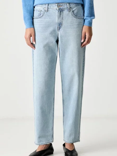 Levi's blugi loose pentru femei LOOSE TAPER albastru