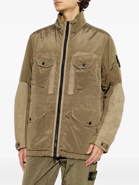 Geacă Stone Island cu strasuri maro