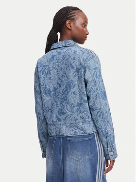 ADIDAS ORIGINALS Prijelazna jakna Liberty London Firebird traper / bijela plavi