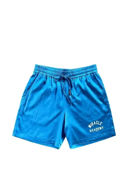 Pantaloni scurți Nahmias de mătase albastru