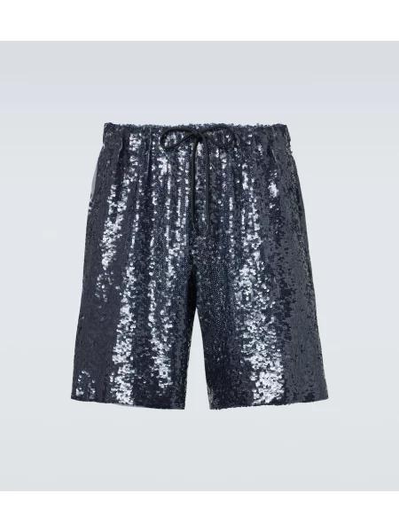 Bermude Dries Van Noten albastru