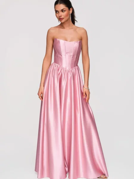 Rochie de seară Edoti roz