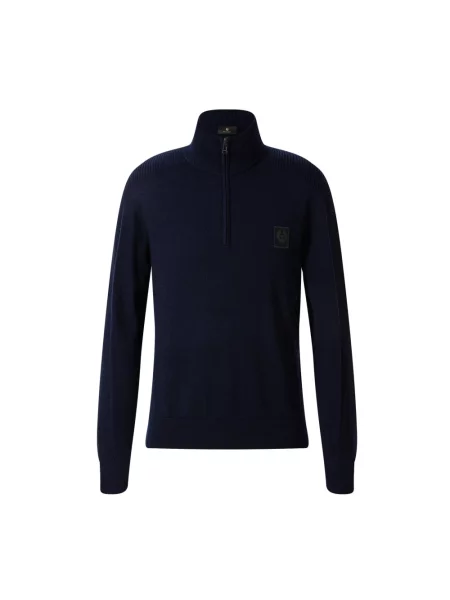 Sweter Belstaff wełniany niebieski