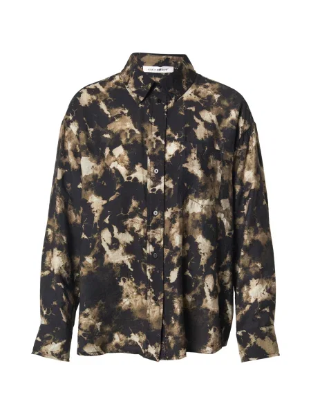 Co'couture Blúzka Sarah / svetlozelená / tmavozelená béžová